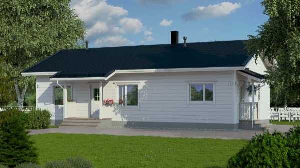 Дом из бруса 13 на 9 м